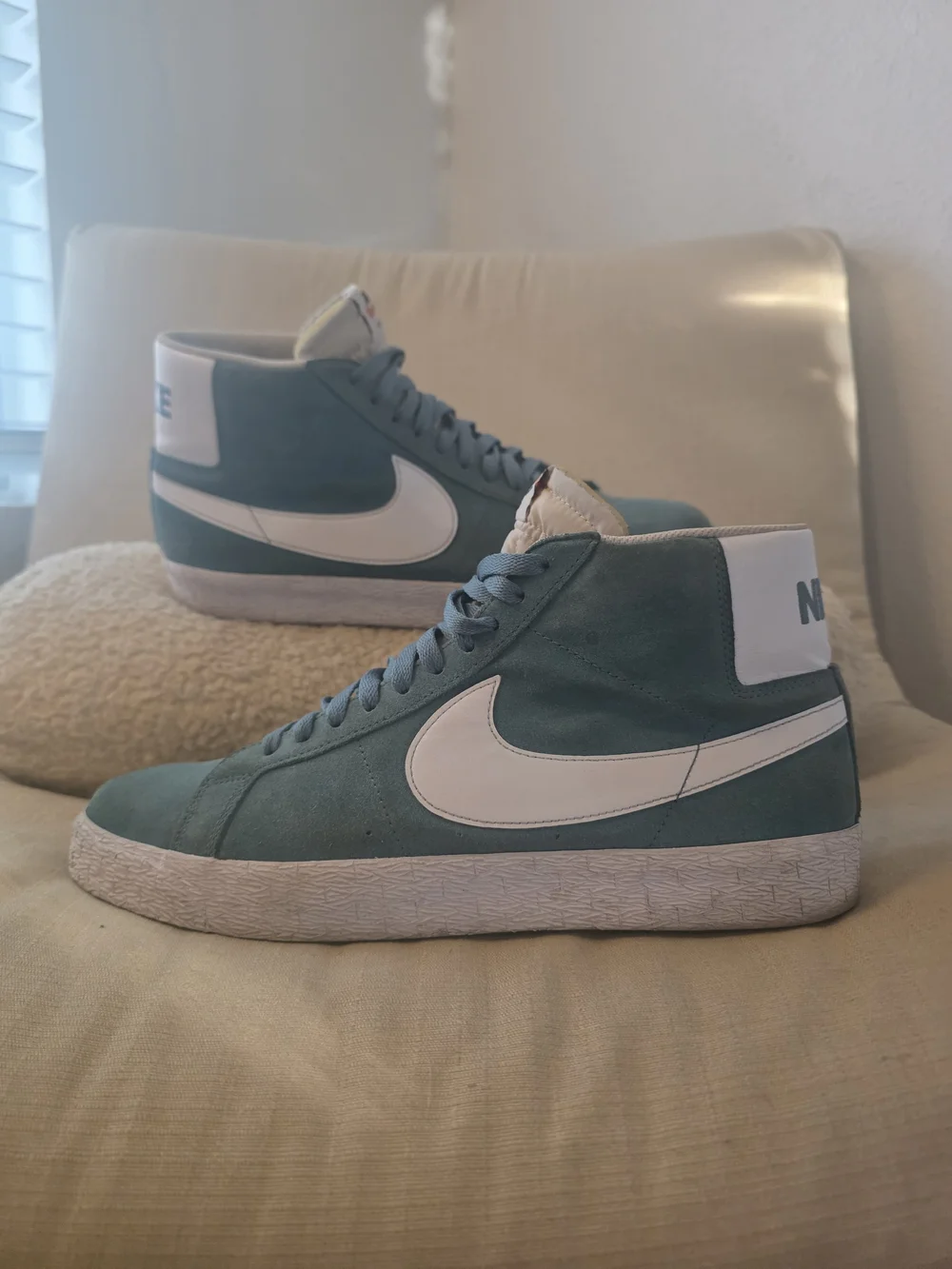 Nike SB Teal Suede High-Top Sneakers